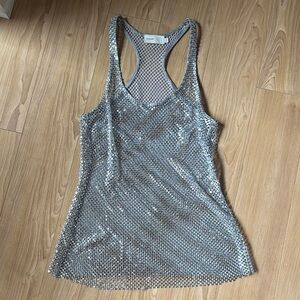 CULTNAKED Stardust Top in Transparent Grey